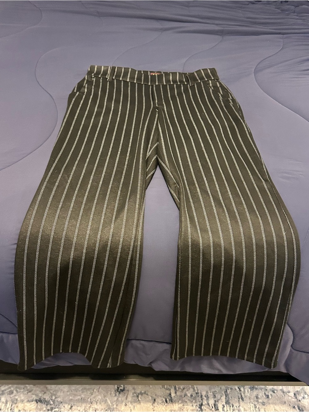 Lee Black Trousers with White Pinstripes